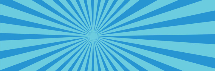 Blue and white sunburst background Design