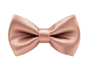 Elegant rose gold bow tie for special events fashion accessories display isolated on transparent...