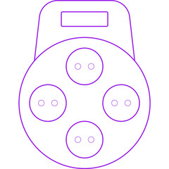 Extention icon single vector illustration