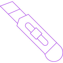 Paper cutter icon single vector illustration 