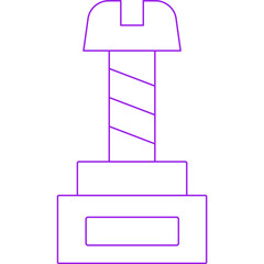 Screw icon single vector illustration