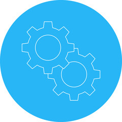 Setting 1 icon single vector illustration