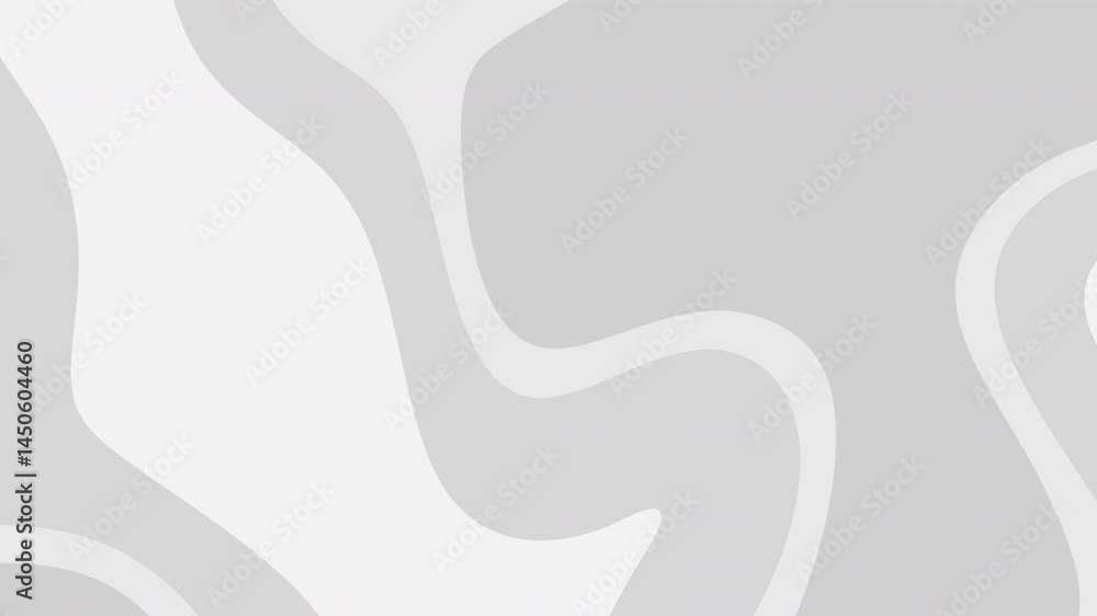 Poster plain white background with subtle light gray curved shapes. minimalist design.