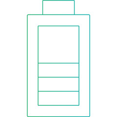 Battery icon single vector illustration 