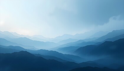 Obraz premium Misty mountain landscape scenic view natural beauty serene environment soft light photography