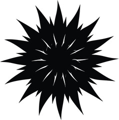 pale spiked lobelia flower silhouette vector 