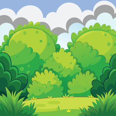 Obraz premium Beautiful Tropical Village Artwork Showcasing Organic Elements, Harmonious Composition, and Rich Colors – SEO-Friendly Adobe Stock Vector for Graphic Use