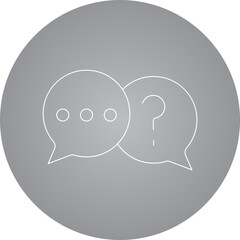 Chat icon single vector illustration