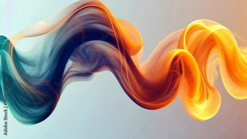 Aufkleber dynamic colorful abstract flow capturing vivid motion and energy