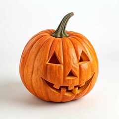 halloween pumpkin isolated on white background