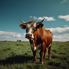 Majestic Cow in Pasture
