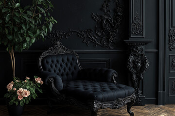 An opulent luxury black background that exudes sophistication and elegance.