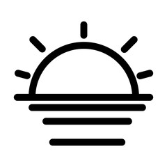 Outline icon of summer or tropical vibes