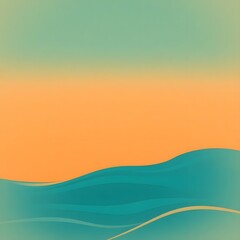 Fototapeta premium Abstract Wavy Pattern: Orange and Blue Waves, abstract background with waves