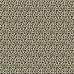 Seamless leopard print pattern with black spots on beige background. Classic animal skin texture, bold and stylish, perfect for fashion, textiles, wallpaper, branding, and modern design.