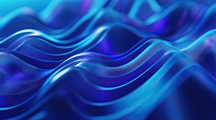 Blue ink in water on a white background ,Electricity flowing in smooth blue abstract wave , Abstract neon sound waves with black background 