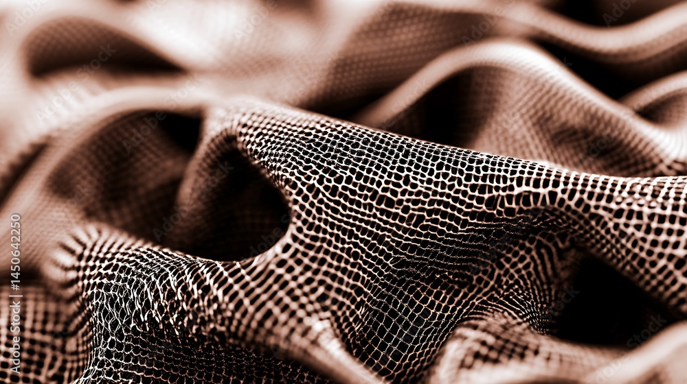 Poster abstract close up of a textured surface with a sepia tone. the surface appears to be made of small, 