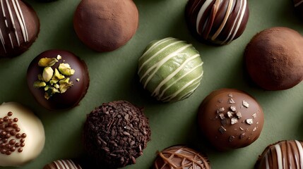 Assorted Chocolate Truffles: Indulge in a symphony of flavors with these decadent treats, each a unique masterpiece of sweetness.