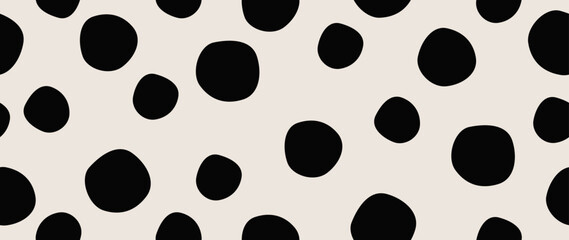 Vector flat background. Minimalist trendy abstract polka dot pattern on light background. Perfect for screensaver, poster, card, invitation or home decor.