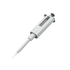 Pipette Aid Icon Minimal Line 3D Handheld Pipette with Pump