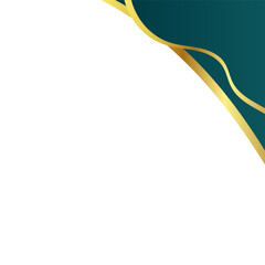 Gold Modern Green Elegant