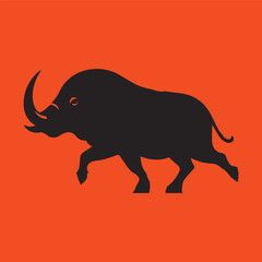 babirusa black silhouette icon vector