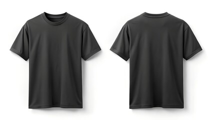 boxy fit black t shirt template front and back on