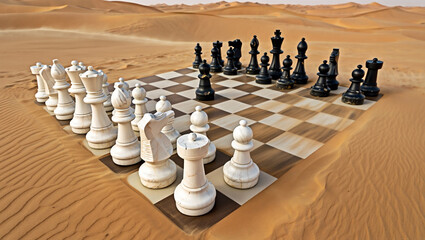 chess pieces on the table