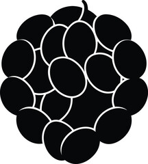 split chickpea  chana dal  silhouette vector 