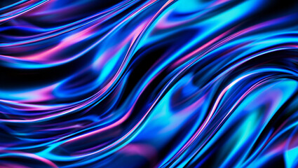 abstract background with blue waves