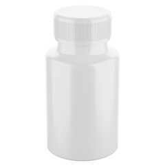 4K Render of Plastic Medicine Bottle