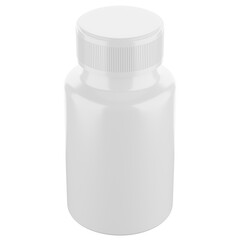 4K Render of Plastic Medicine Bottle