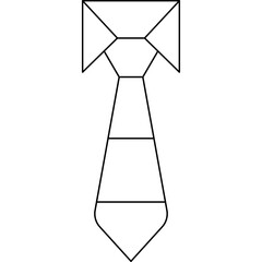 Tie icon single vector illustration 
