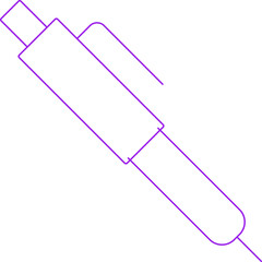 Pen icon single vector illustration 