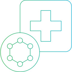 Obraz premium Health icon single vector illustration 