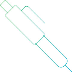 Pen icon single vector illustration 