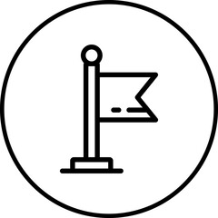 Flag icon single vector illustration 