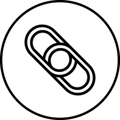 Link icon single vector illustration 