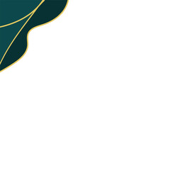 Modern Wave Lines Corner Shape