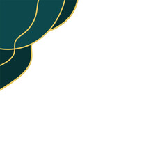 Modern Wave Lines Corner Shape