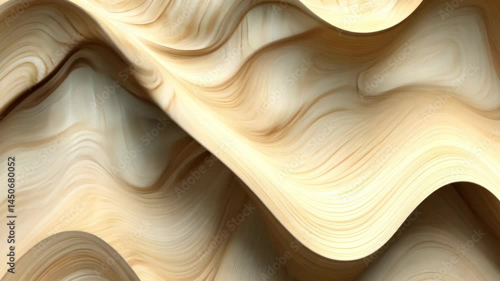 Poster dynamic sand dunes flowing in mesmerizing natural patterns
