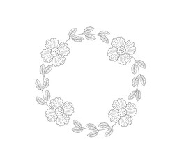 vector floral frame