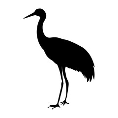 crane bird silhouette image