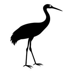 crane bird silhouette image