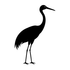 Fototapeta premium crane bird silhouette image