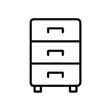 recommend clip art: drawer cabinet outline isolated vector 
                    