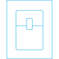 Mouse icon single vector illustration 