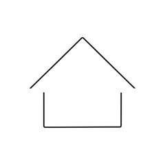 House vector icon illustration on white background, Home vector icon outline, property Line art vector icon
