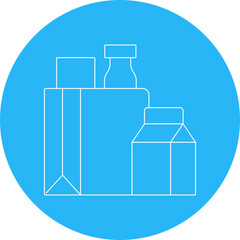 Shopping bag icon single vector illustration 