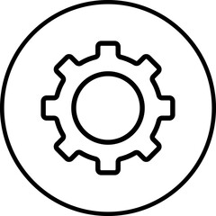 Setting icon single vector illustration 
